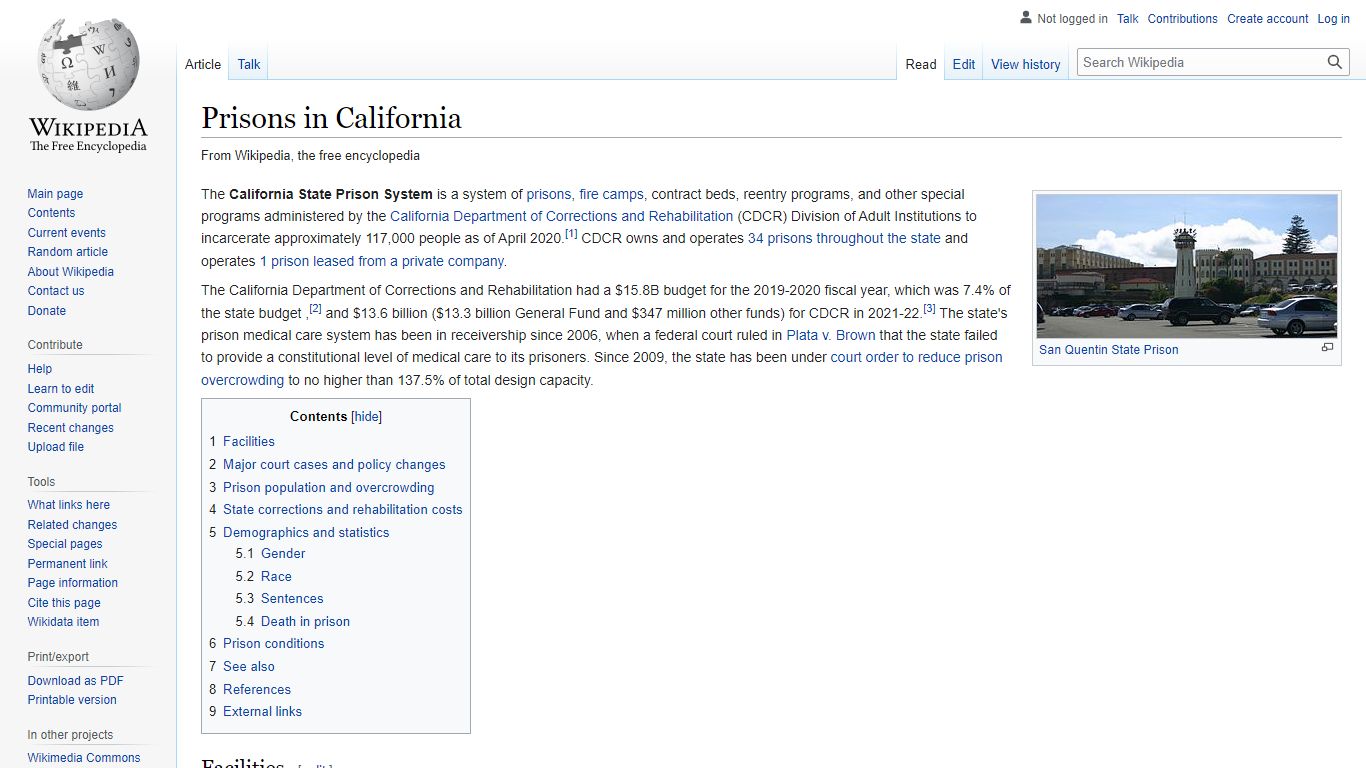 Prisons in California - Wikipedia
